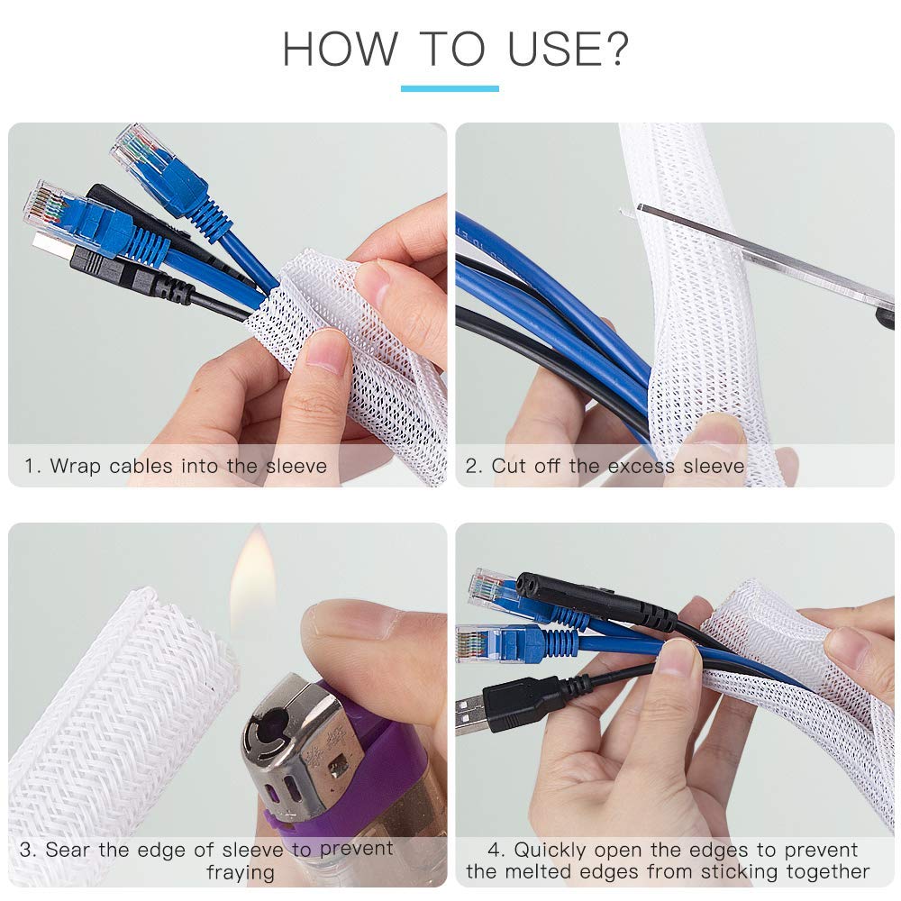  How to use braided cable sleeving