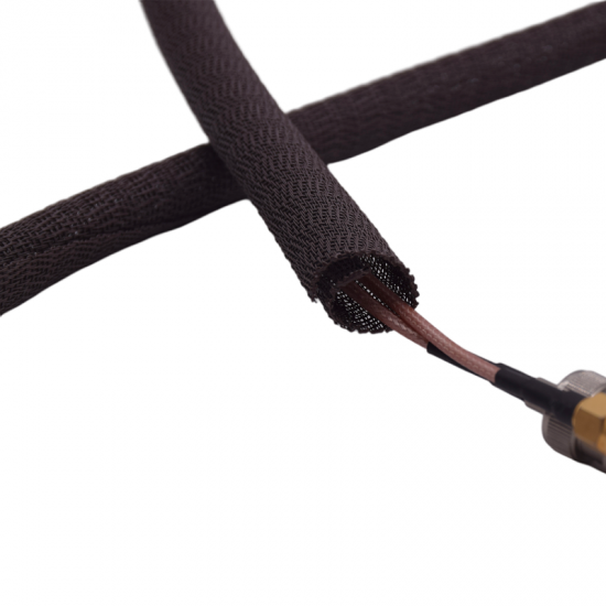 gaine de câble tressée à fermeture automatique résistante aux rongeurs
