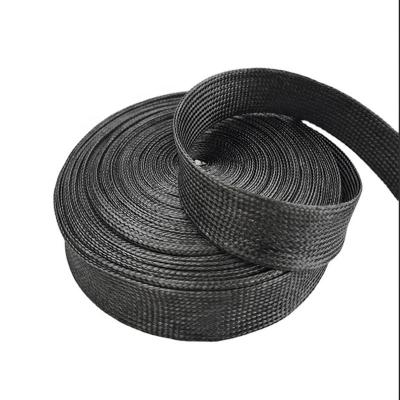Gaine tressée en fibre de carbone pour l'industrie