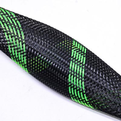 Gaine de câble électrique tressée ignifuge colorée