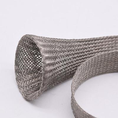 Gaine tressée extensible en feuille de cuivre avec blindage métallique