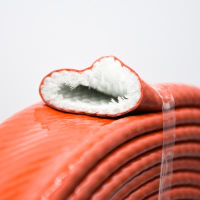 Manchon coupe-feu protégé contre la chaleur en fibre de verre enduit de silicone