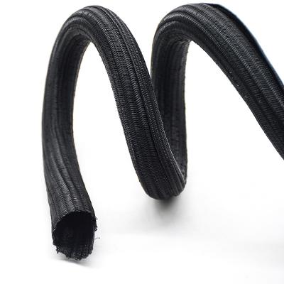 Gaine tressée fendue enveloppante résistante aux UV pour câble